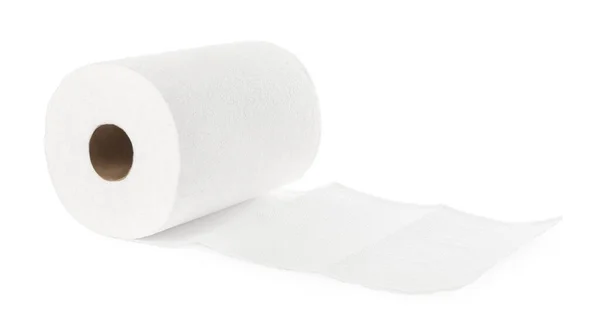 Rolki Ręczników Papierowych Białym Tle — Zdjęcie stockowe