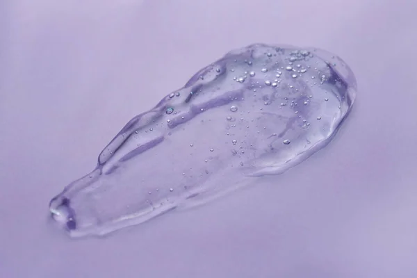 Проба Прозрачного Геля Душа Фиолетовом Фоне — стоковое фото