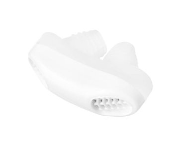 Burun için horlama önleyici cihaz beyazda izole