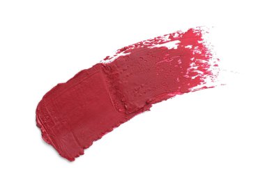 Üst görünümde izole edilmiş ruj izi