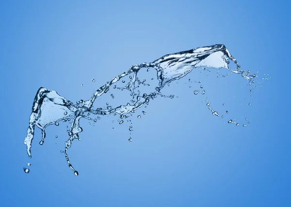 Splash Pure Water Light Blue Background — Stockfoto