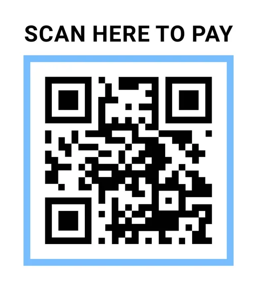 Scan Code Contactless Payment Illustration — Stockfoto