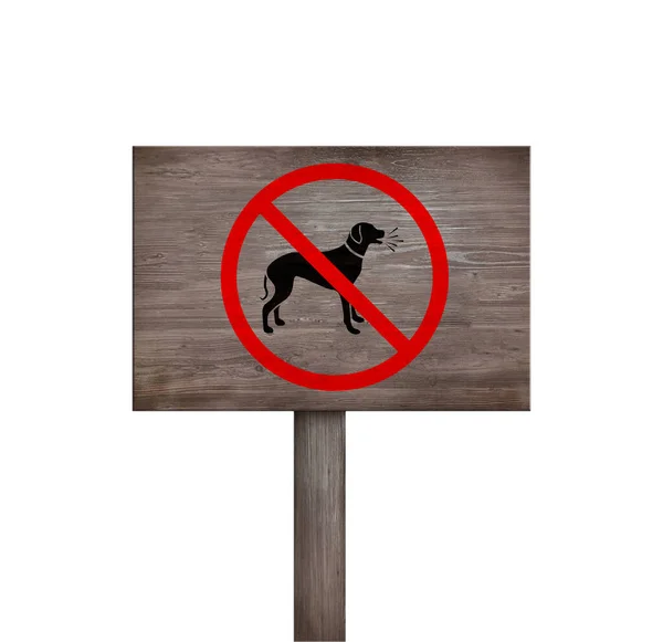 Papan Sign Kayu Excessive Barking Please Respect Kami Perlu Latar — Stok Foto