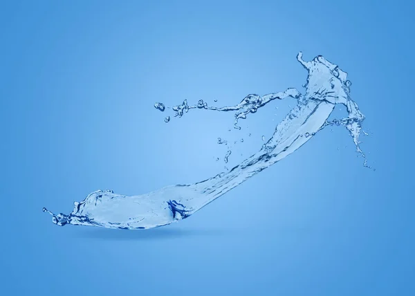Splash Pure Water Light Blue Background — Stockfoto