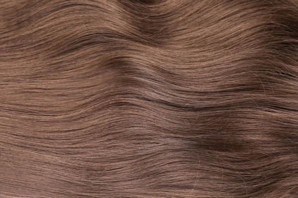 Arka Plan Olarak Güzel Kahverengi Saç Üst Görünümü — Stok fotoğraf
