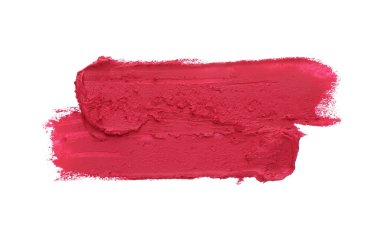 Üst görünümde izole edilmiş ruj örnekleri