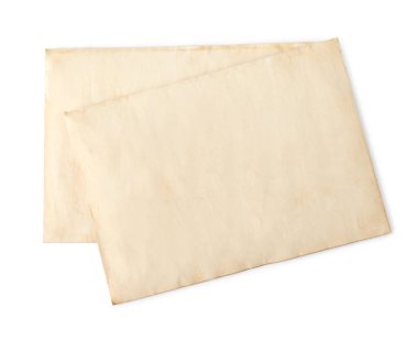 Beyaz arkaplanda eski harfler, üst görünüm