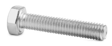 Bir metal büyü sürgüsü beyaza izole edilmiş.