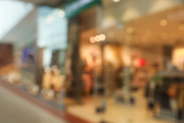 Vista Turva Interior Centro Comercial Efeito Bokeh — Fotografia de Stock