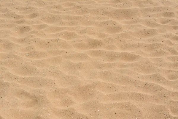 Textuur Van Het Zandstrand Als Achtergrond Close — Stockfoto