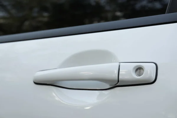 Closeup View Car Door Handle — Stock Photo, Image