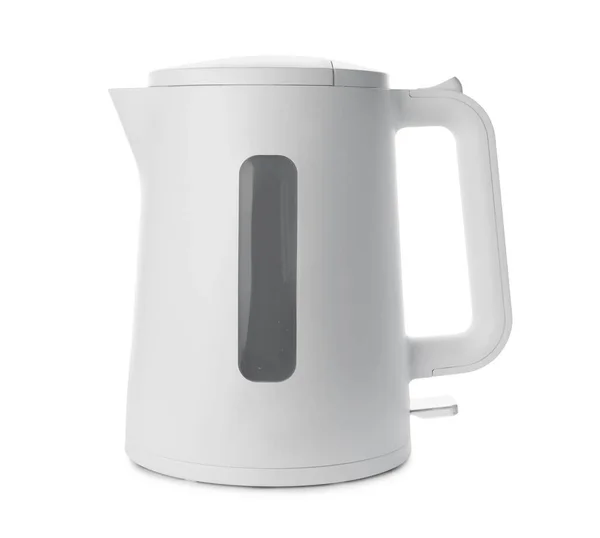 New Modern Electric Kettle Isolated White — Stock Photo, Image