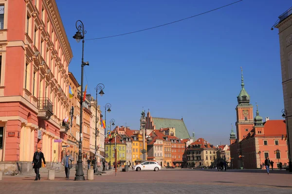 Upozornění Polsko Března 2022 Krásný Výhled Staroměstské Náměstí Slunečného Dne — Stock fotografie