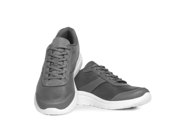 Paire Chaussures Sport Élégantes Sur Fond Blanc — Photo