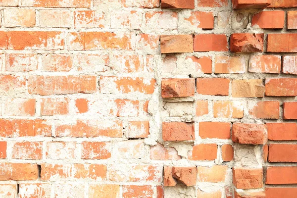Textur Der Alten Roten Backsteinmauer Als Hintergrund — Stockfoto