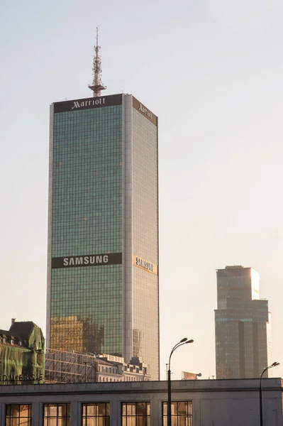 Warsaw Polsko Březen 2022 Servisní Centrum Samsung Centru Mrakodrap Lim — Stock fotografie