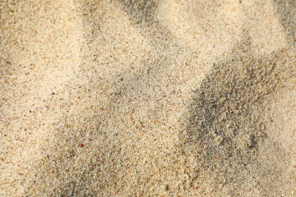 Närbild Utsikt Över Stranden Sand Som Bakgrund — Stockfoto