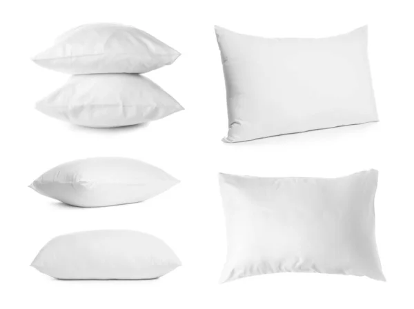 Set Soft Pillows White Background — Stock Photo, Image