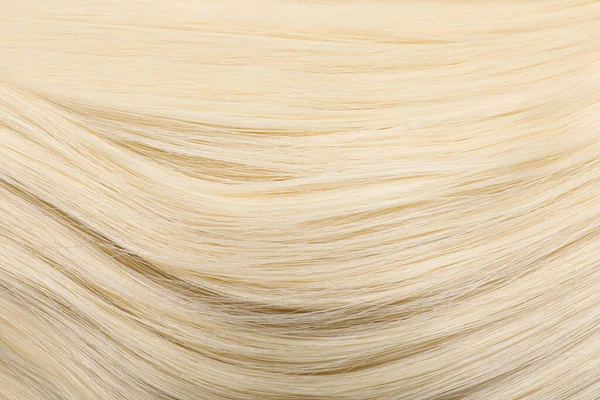 Красивая Блондинка Прямые Волосы Качестве Фона Крупным Планом — стоковое фото