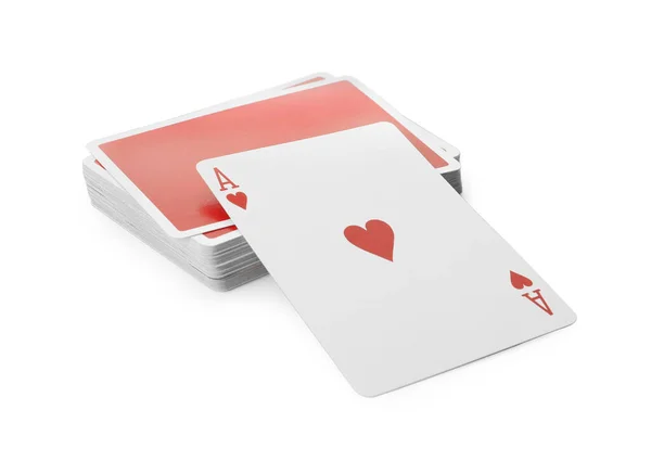副扑克牌在白色背景上 — 图库照片