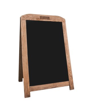 Beyaz arka planda reklam panosu boş. Tasarım için model