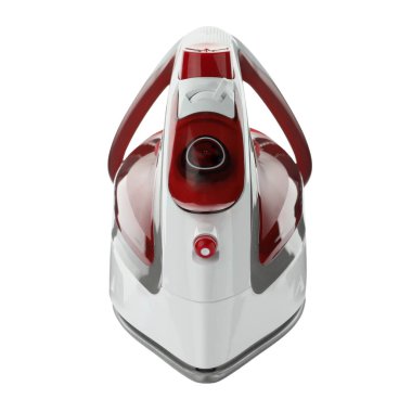 Beyaza izole edilmiş modern bir demir. Ev aletleri