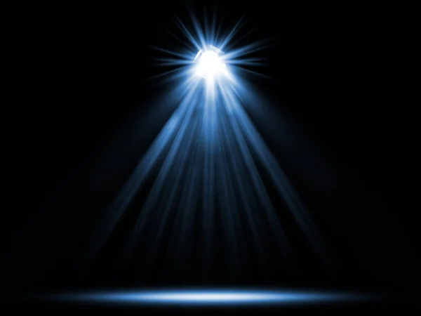 Bright Spotlight Darkness Professional Stage Equipment — Stock Photo, Image