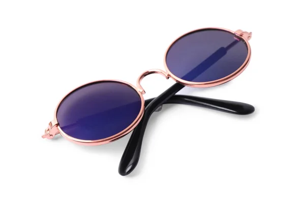 New Stylish Sunglasses Isolated White — Stockfoto