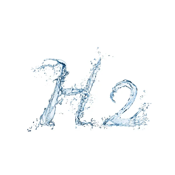 Chemical Formula Made Water White Background — 图库照片