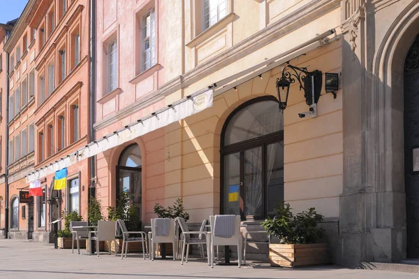 Varsaw Polen Mars 2022 Vacker Utsikt Över Modernt Café Med — Stockfoto