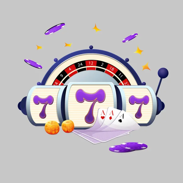Lucky Number 777 Winning Jackpot Online Casino — Foto Stock