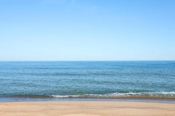Picturesque View Sandy Beach Sea — Foto Stock