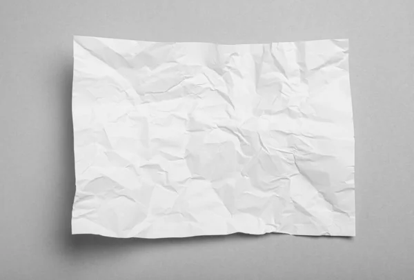 灰色背景 顶视图的白色折叠纸 — 图库照片