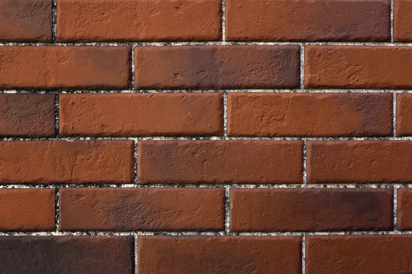 Texture Dark Red Brick Wall Background — Stockfoto