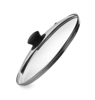 Beyaz üzerine izole edilmiş yeni cam kapak