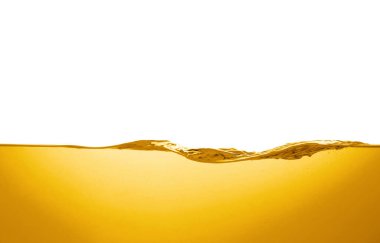 Natural organic cooking oil on white background