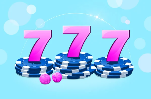 Lucky number 777 - winning jackpot. Online casino