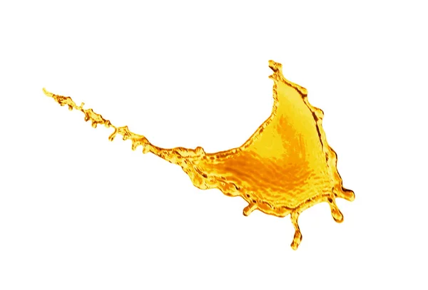 Natürliches Bio Speiseöl Spritzt Auf Weißem Hintergrund — Stockfoto