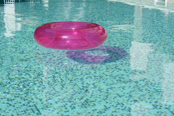 Inflatable Ring Floating Water Swimming Pool — Stock Photo, Image