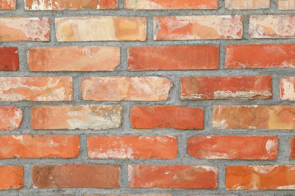 Textur Der Alten Roten Backsteinmauer Als Hintergrund — Stockfoto