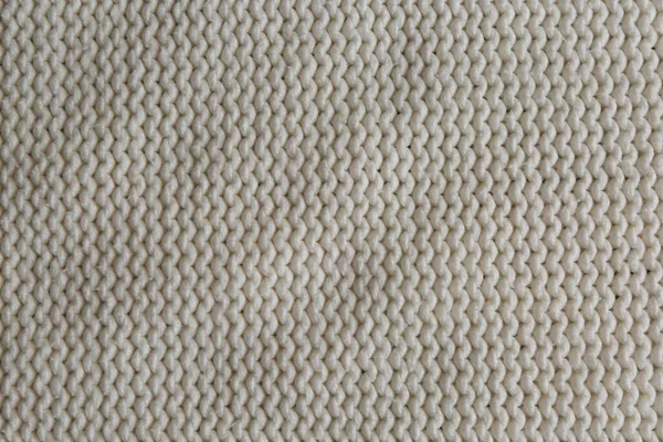 Krásná Bílá Pletená Tkanina Jako Pozadí Horní Pohled — Stock fotografie