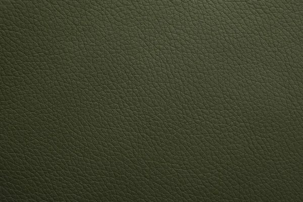 Textura Couro Verde Escuro Como Fundo Close — Fotografia de Stock