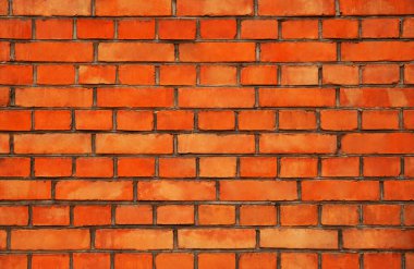 Texture of orange brick wall as background