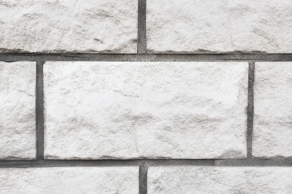 Texture White Brick Wall Background Closeup — Stockfoto