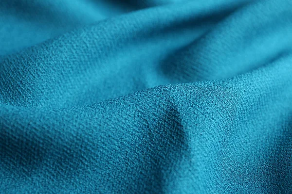 Textura Hermosa Tela Azul Como Fondo Primer Plano —  Fotos de Stock