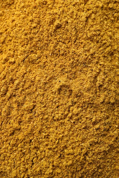 Aromatic Turmeric Powder Background Top View — Foto Stock