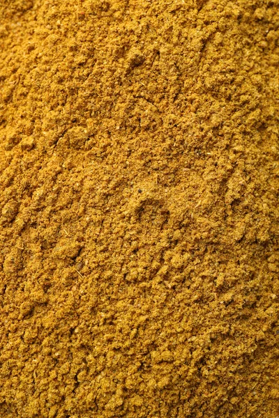 Aromatic Turmeric Powder Background Top View — 图库照片