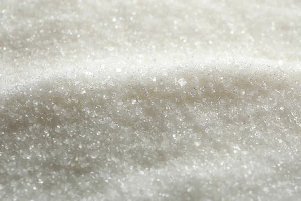 Pile Granulated Sugar Background Closeup — 스톡 사진