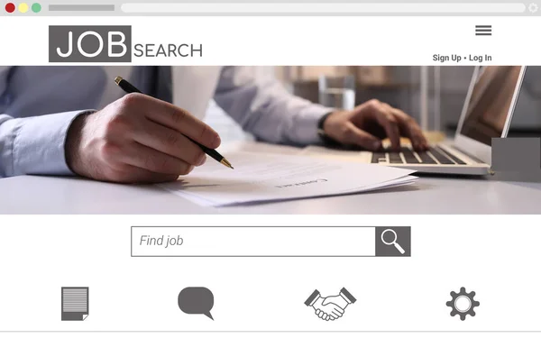 Homepage Employment Website Job Search Engine — Photo