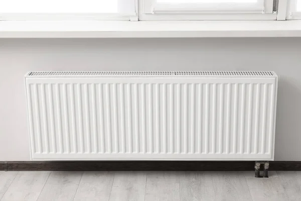 Modern Radiator Room Central Heating System — Fotografia de Stock